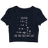 nerd womens crop top